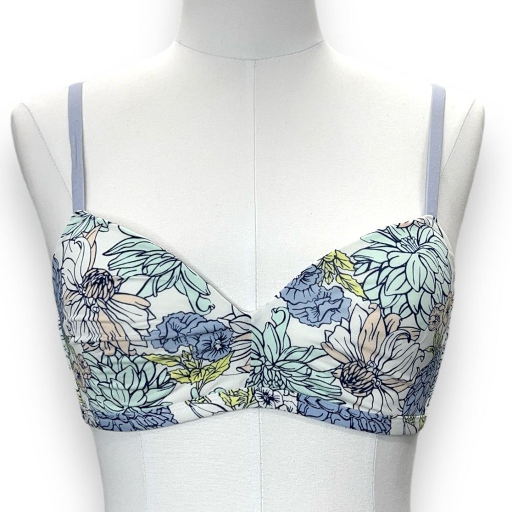 Kindly Bra 32C Sustainable Wireless T Shirt Bra Floral Print